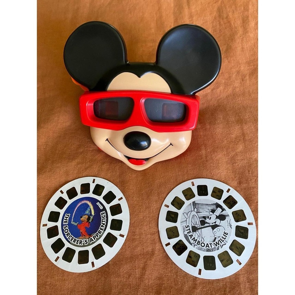 Mickey Mouse 3D View Master Toy Two Slides s13